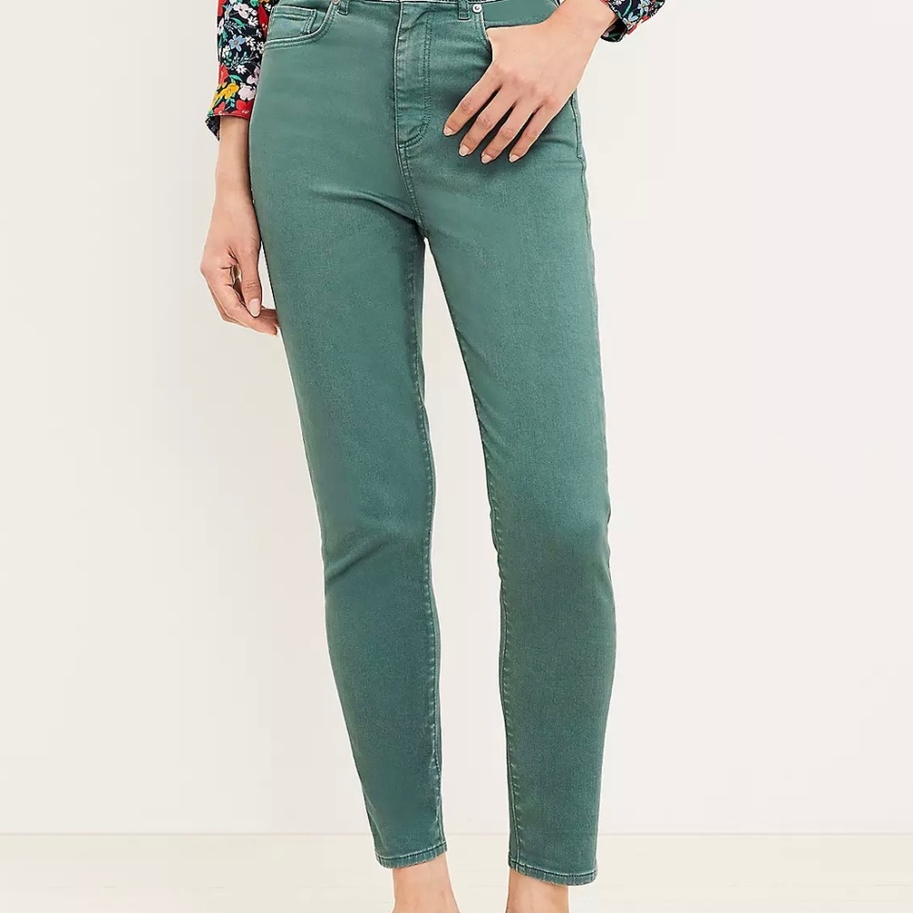 NWT Green Loft Skinny Jeans